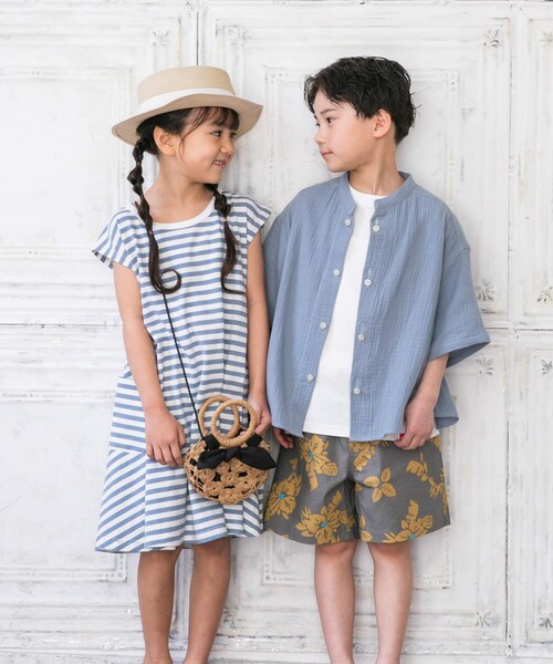 URBAN RESEARCH DOORS(アーバンリサーチドアーズ)の「ボーダーフレアワンピース(KIDS)(ワンピース・キッズ・BLUE/PURPLE・105/120/135)」の19枚目の写真