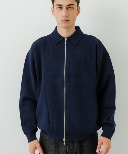 URBAN RESEARCH（アーバンリサーチ）の「綿カシミヤZIPカーディガン（カーディガン/ボレロ・メンズ・ICE GRAY/NAVY/BLACK・M/L）」の12枚目の写真