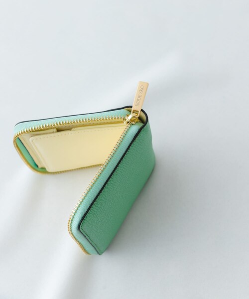 RODE SKO（ロデスコ）の「二つ折りミニ財布（財布・レディース・GUNMETAL2/L.GRAY/GREEN/BLACK/ORANGE/GOLD/GUNMETAL/MINT/YELLOW/L.GRAY2/L.PINK/MINT2/YELLOW2/SAXBLUE/GOLD2・one/One）」の5枚目の写真