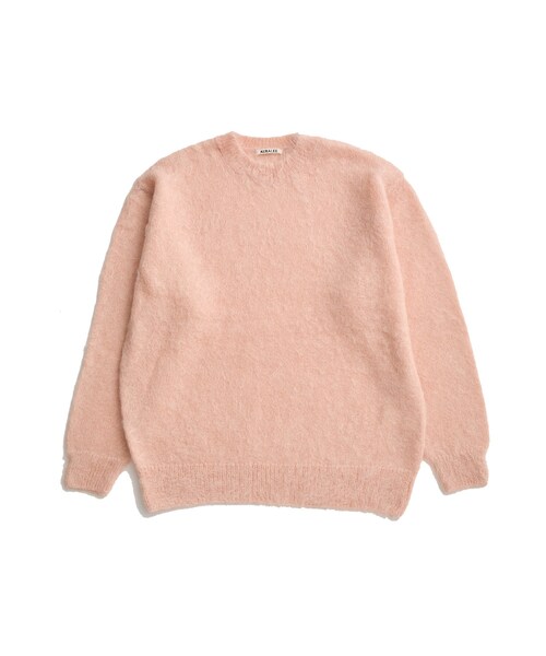 AURALEE/オーラリー】BRUSHED SUPER KID MOHAIR KNIT P/O