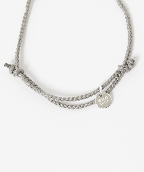 URBAN RESEARCH(アーバンリサーチ)の「XOLO ROPE LINK SILK BRACELET(ブレスレット・メンズ・BLK/GRY35/NVY/BGD・Free)」の9枚目の写真