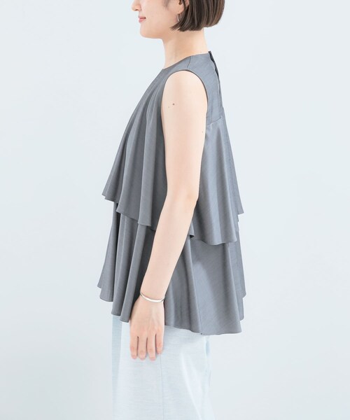 URBAN RESEARCH ROSSO（アーバンリサーチロッソ）の「レイヤードフレアブラウス（シャツ/ブラウス・レディース・CH.BLACK/BLUE/BABY PINK・Free）」の12枚目の写真