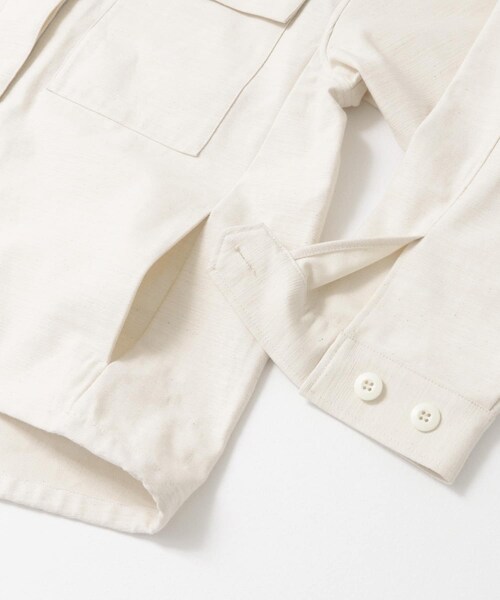 URBAN RESEARCH DOORS（アーバンリサーチドアーズ）の「ミリタリースタンドカラージャケット（ミリタリージャケット・レディース・NATURAL/KHAKI・M）」の18枚目の写真