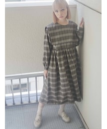 merry jenny | セーラーチェックワンピース(ワンピース)