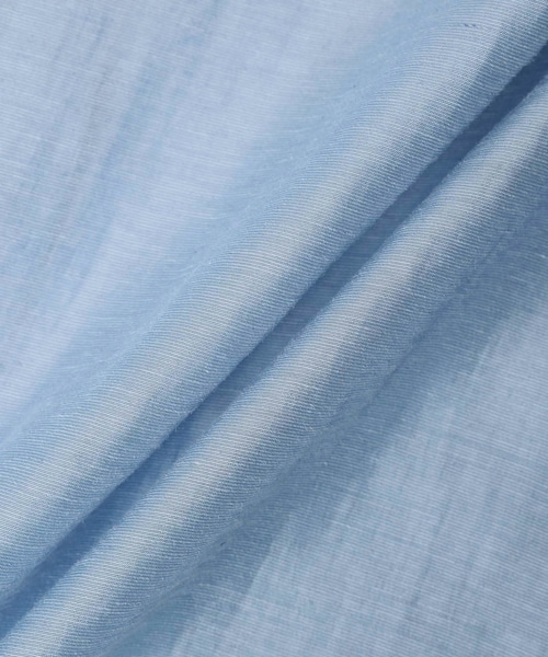 ADAM ET ROPE'（アダムエロペ）の「セルロースリネンオーバーシャツ（シャツ/ブラウス・レディース・ブラック/サックス/クリーム/ホワイト系・F）」の6枚目の写真