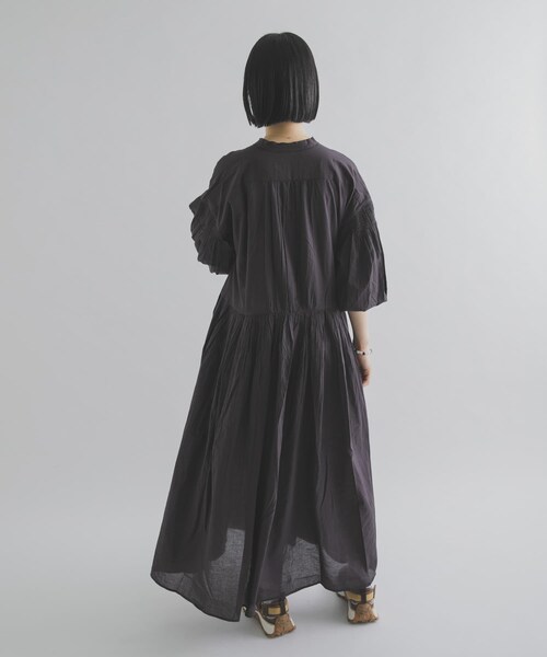 THE GOODLAND MARKET（ザグッドランドマーケット）の「FANAKA　ロングドレス（ワンピース・レディース・OFF WHITE/BLACK/BLUE・Free）」の13枚目の写真