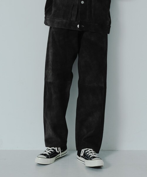 URBAN RESEARCH(アーバンリサーチ)の「『別注』SEVEN BY SEVEN×URBAN RESEARCH LEATHER WIDE PANTS(その他パンツ・メンズ・BLACK/NAVY・M/L)」の6枚目の写真