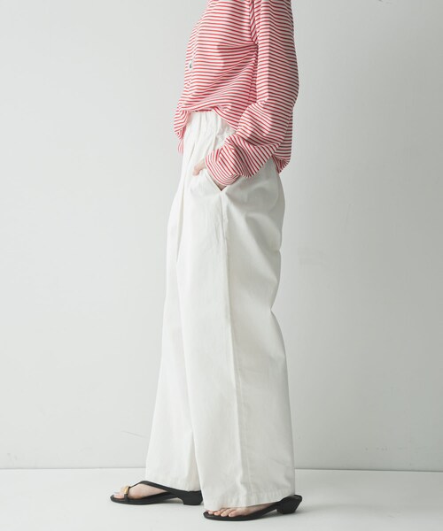 URBAN RESEARCH（アーバンリサーチ）の「『3サイズ展開』チノイージーパンツ（その他パンツ・レディース・OFF WHITE/NAVY/LT PINK・36/38/40）」の8枚目の写真