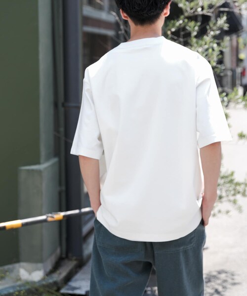 URBAN RESEARCH DOORS(アーバンリサーチドアーズ)の「FORK&SPOON ハイゲージクールTシャツ(Tシャツ/カットソー・メンズ・OFF/BLACK/PURPLE・4/5)」の7枚目の写真