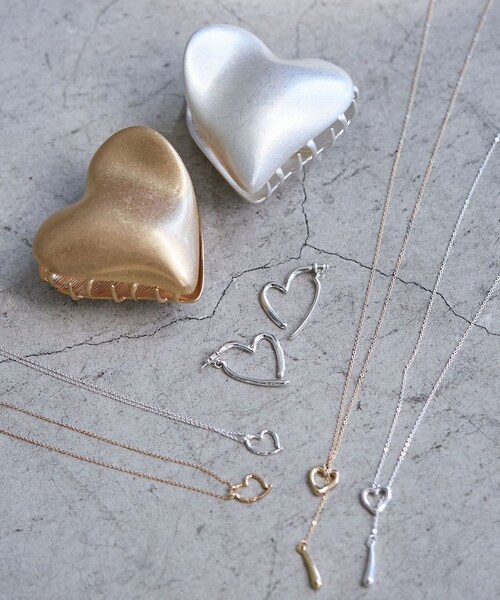VIS（ビス）の「スウィングハートラインネックレス（ネックレス・レディース・ゴールド/シルバー・F）」の7枚目の写真