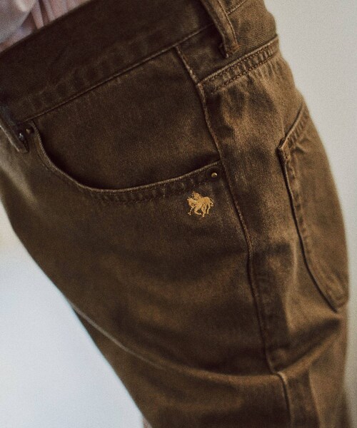 VIS（ビス）の「【POLO BCS】VIS別注クロスベルトストレートワイドデニム（デニムパンツ・レディース・チャコール/ブラウン/ブルー・M/S）」の20枚目の写真