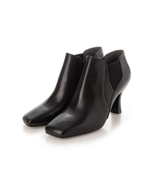 Mode et Jacomo(モードエジャコモ)の「モード エ ジャコモ MODE ET JACOMO スクエアトゥブーティー (ブーツ・レディース・BL/WH・225/22.5cm/230/23cm/235/23.5cm/240/24cm/245/24.5cm)」の1枚目の写真