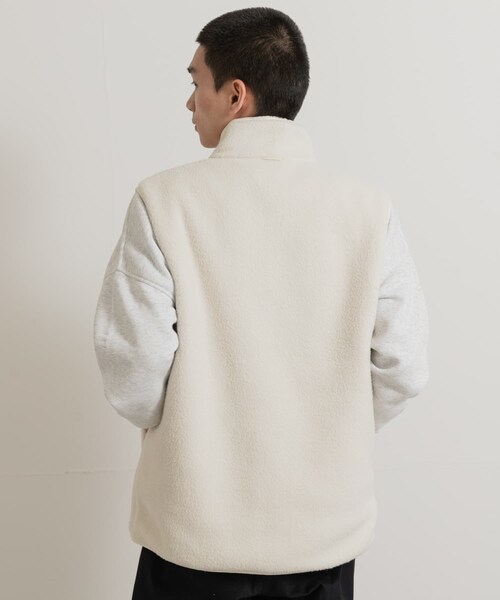 THE GOODLAND MARKET（ザグッドランドマーケット）の「AIGLE　シェルパフリース リバーシブルベスト T-KIT（ベスト・メンズ・DOVE/KRAFT/NOIR・M/L/XL）」の9枚目の写真