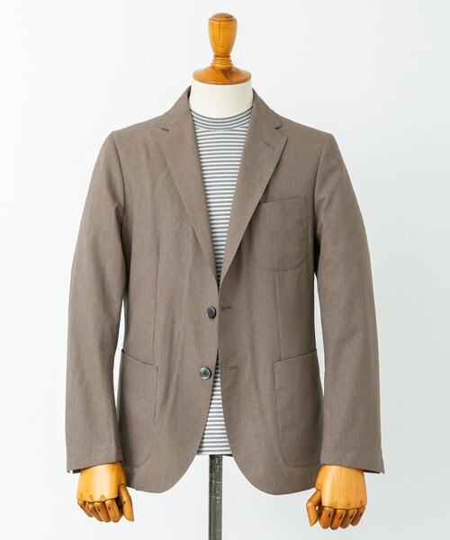 URBAN RESEARCH DOORS（アーバンリサーチドアーズ）の「LIFE STYLE TAILOR　ライトメッシュイージージャケット（テーラードジャケット・メンズ・BEIGE/NAVY・S/M/L/XL）」の13枚目の写真