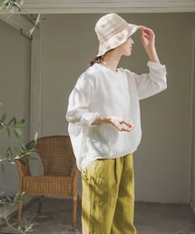 URBAN RESEARCH DOORS（アーバンリサーチドアーズ）の「リネンバックタックプルオーバー（シャツ/ブラウス）」