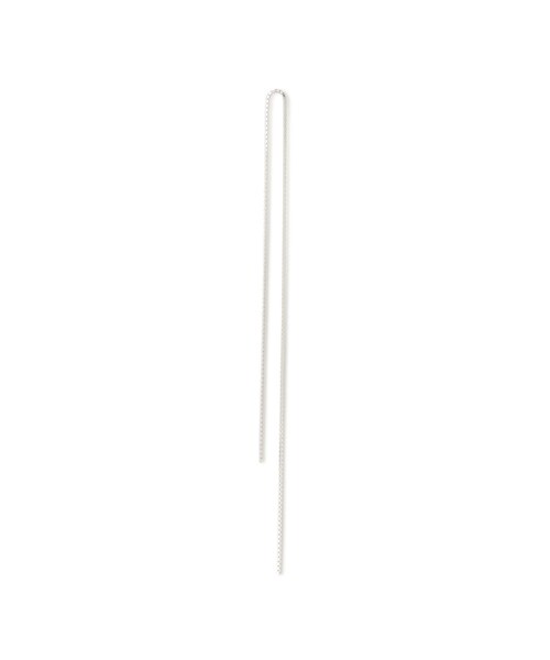 ADAM ET ROPE'（アダムエロペ）の「【SASKIA DIEZ（サスキア ディッツ）】FINE EARRINGS FRINGE CUBIC NO2（ピアス（両耳用）・レディース・シルバー・F）」の3枚目の写真