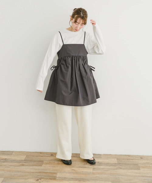 ITEMS URBANRESEARCH(アイテムズ アーバンリサーチ)の「ポケットギャザーキャミ(キャミソール・レディース・BEG/CHA・FREE)」の8枚目の写真