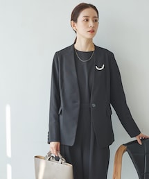 『セットアップ対応』ノーカラージャケット