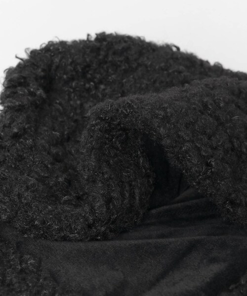 SMELLY（スメリー）の「ループボアボンネット（ニットキャップ/ビーニー・レディース・BEG/BLK・-）」の14枚目の写真