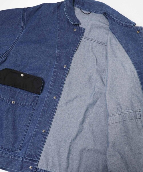 EKAL（エカル）の「デニムカバーオール（カバーオール・メンズ・ブルー・M/L）」の15枚目の写真