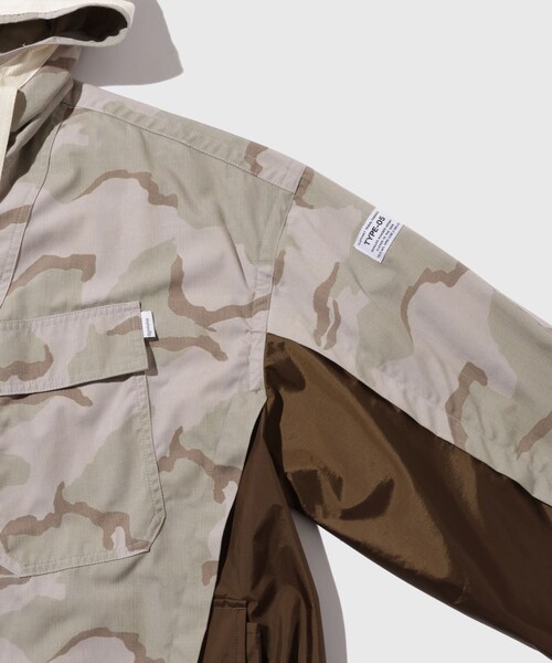 ADAM ET ROPE'(アダムエロペ)の「【elephant TRIBAL fabrics】ANORAK MOUNTAIN JKT(マウンテンパーカー・メンズ・ベージュ系・M)」の5枚目の写真