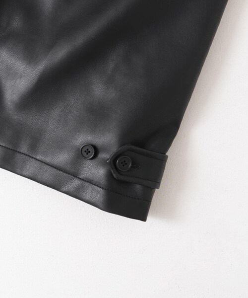 URBAN RESEARCH DOORS（アーバンリサーチドアーズ）の「FL ハリントンジャケット（ライダースジャケット・メンズ・BLACK・M/L）」の21枚目の写真