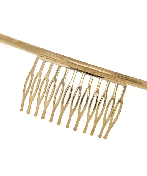 ADAM ET ROPE'（アダムエロペ）の「メタリックバーコーム（バレッタ/ヘアクリップ・レディース・ゴールド/シルバー・F）」の9枚目の写真
