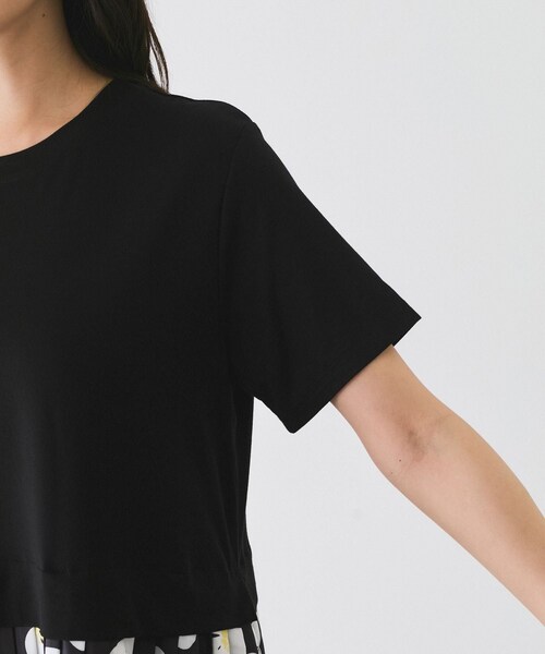 Jayro（ジャイロ）の「花柄ドッキング半袖ワンピース（ワンピース・レディース・ブラック系・F）」の20枚目の写真