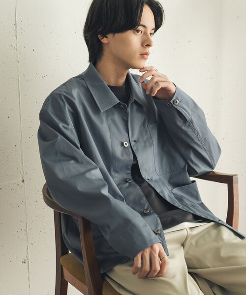 SENSE OF PLACE by URBAN RESEARCH（センスオブプレイスバイアーバンリサーチ）の「ピーチタッチカラーカバーオール（カバーオール・メンズ・CHARCOAL/BLUE GRAY/PINK・M/L）」の17枚目の写真