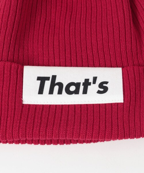 THE GOODLAND MARKET（ザグッドランドマーケット）の「That’s　The Beanie（ニットキャップ/ビーニー・メンズ・CHARCOAL/RED・Free）」の9枚目の写真