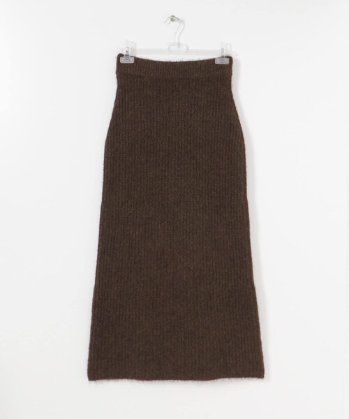 LAATO（ラート）の「FUWAFUWA KNIT SKIRT（スカート・レディース・チョコレート/ハニー・Free）」の4枚目の写真