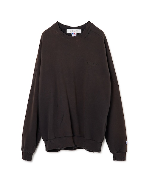 ADAM ET ROPE'(アダムエロペ)の「【BAL/バル】RUSSELL ATHLETIC HIGH COTTON DISTRESSED CREW(スウェット・メンズ・スミクロ・2/3)」の3枚目の写真