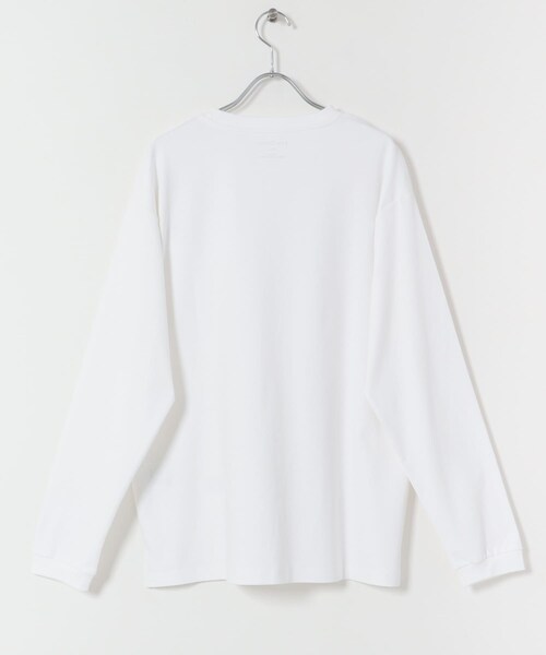 ITEMS URBANRESEARCH（アイテムズ アーバンリサーチ）の「Fine Cotton クルーネック カットソー（Tシャツ/カットソー・メンズ・WHT/BLK・M/L）」の15枚目の写真