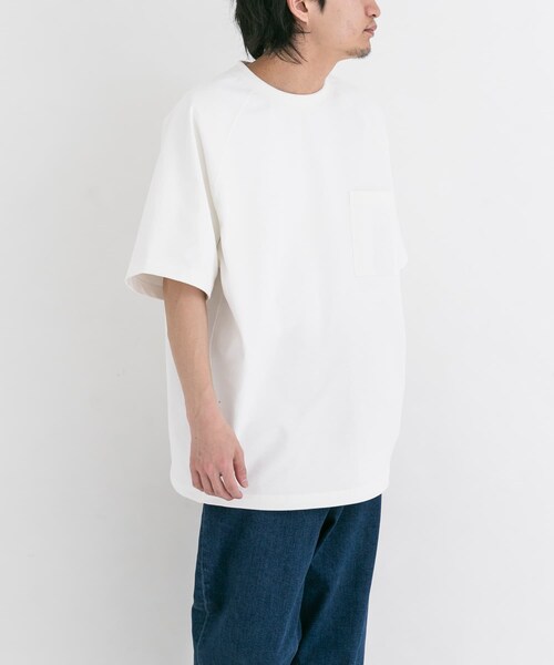 EKAL（エカル）の「『吸水速乾/UVカット』DRY OUT BALLOON FIT T-SHIRTS（Tシャツ/カットソー・メンズ・ブラック/ホワイト/ネイビー/グラファイト/ブラウンカーキ/ダークプラム・M/L）」の22枚目の写真