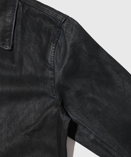 ADAM ET ROPE'(アダムエロペ)の「【CODA/コーダ】WAXED OFFSET DENIM TIERED JACKET(デニムジャケット・メンズ・ネイビー系・0/1/2)」の7枚目の写真