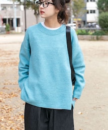 ITEMS URBANRESEARCH | サイドスリットニットプルオーバー(ニット/セーター)