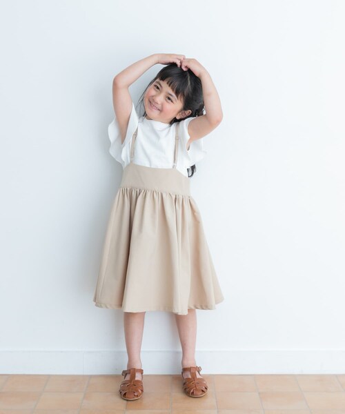 URBAN RESEARCH DOORS(アーバンリサーチドアーズ)の「キャミソールジャンパースカート(KIDS)(ワンピース・キッズ・KHAKI/BEIGE・105/120/135)」の8枚目の写真