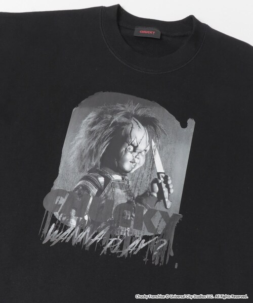 ITEMS URBANRESEARCH（アイテムズ アーバンリサーチ）の「『別注』UNIVERSAL MOVIEスウェット（スウェット・メンズ・CHUCKY WHT/CHUCKY BLK/PSYCHO WHT/PSYCHO BLK/ET WHT/ET BLK/JAWS WH/JAWS BLK・M/L）」の18枚目の写真