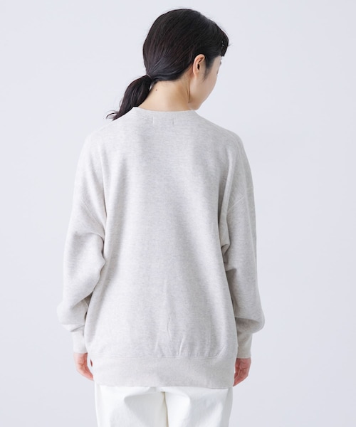 かぐれ（カグレ）の「『2サイズ展開』コットンリヨセルスウェットプルオーバー（スウェット・レディース・L/GRAY/NAVY・0/1）」の4枚目の写真