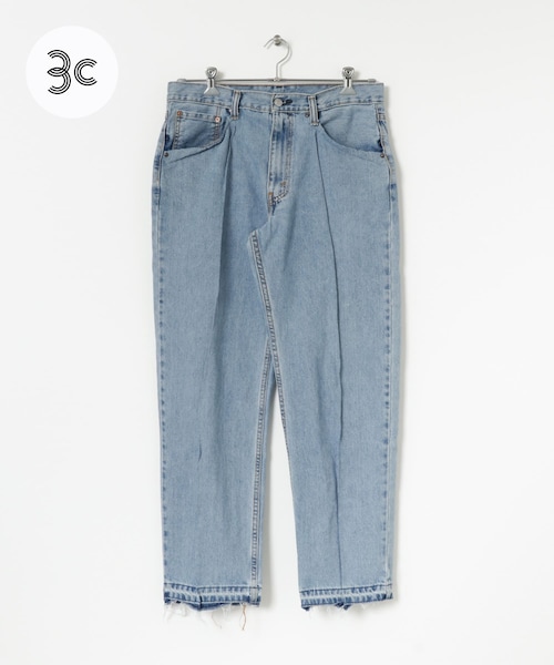 THE GOODLAND MARKET（ザグッドランドマーケット）の「TONY　REMAKE DENIM（デニムパンツ・メンズ・INDIGO1/INDIGO27/INDIGO26/INDIGO25/INDIGO24/INDIGO23/INDIGO22/INDIGO21/INDIGO20/INDIGO19/INDIGO18/INDIGO17/INDIGO16/INDIGO15/INDIGO14/INDIGO13/INDIGO12/INDIGO11/INDIGO10/INDIGO9/INDIGO8/INDIGO7/INDIGO6/INDIGO5/INDIGO4/INDIGO3/INDIGO2・M/L）」の4枚目の写真