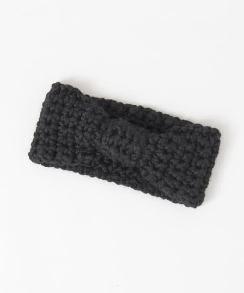 URBAN RESEARCH Sonny Label（アーバンリサーチサニーレーベル）の「手編みニットターバン∴（ヘアバンド・レディース・ブラック/ネイビー/グレー・one）」の4枚目の写真