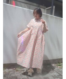 merry jenny | tulipフリルカラーシャツワンピース(ワンピース)