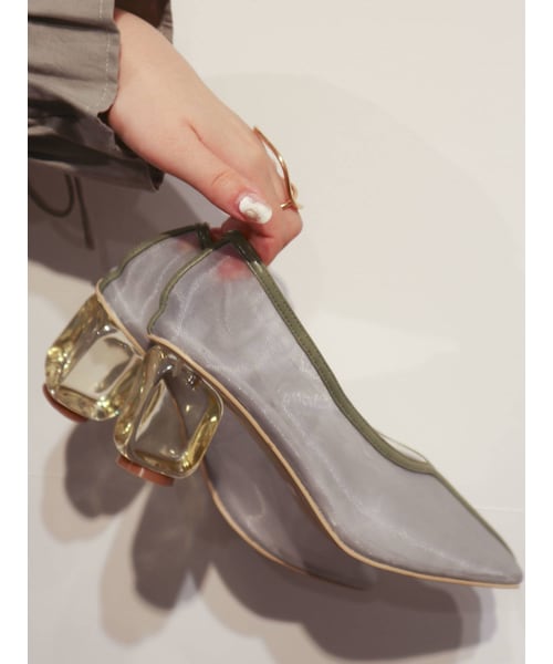 merry jenny（メリージェニー）の「エアリーパイピングパンプス（パンプス・レディース・アイボリー/アイスブルー/ブラウン・M/L）」の7枚目の写真