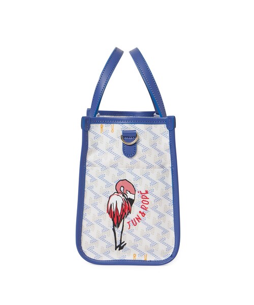 ROPE'（ロペ）の「【Resurrection Lanius Square Mini 】フラミンゴペイントカートバッグ（トートバッグ・レディース・ホワイト・F）」の5枚目の写真