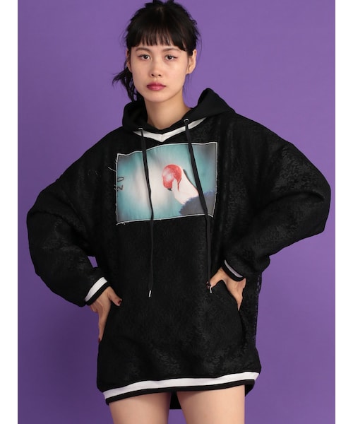 jouetie ドッキングHOODIE ブラウン -ファッション通販 FASHION