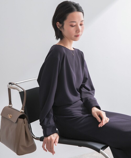 URBAN RESEARCH ROSSO（アーバンリサーチロッソ）の「ストレッチジョーゼットブラウス（シャツ/ブラウス・レディース・WHITE/GREIGE/NAVY・Free）」の21枚目の写真