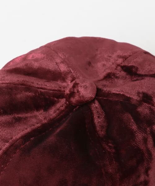 SENSE OF PLACE by URBAN RESEARCH(センスオブプレイスバイアーバンリサーチ)の「クラッシュベロアキャップ∴(キャップ・レディース・BORDEAUX/BLACK/BEIGE・one/One)」の8枚目の写真