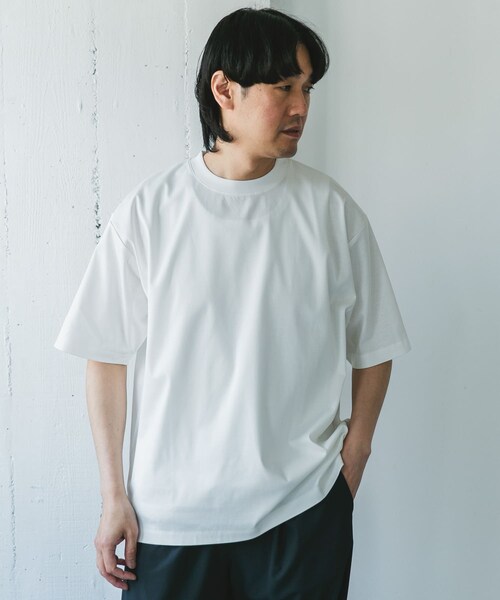 URBAN RESEARCH DOORS(アーバンリサーチドアーズ)の「『UR TECH』サマシェア クルーネックTシャツ(Tシャツ/カットソー・メンズ・WHITE/L.BLUE/BLACK×GRY/BLACK・M/L/XL)」の18枚目の写真