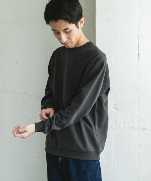 URBAN RESEARCH DOORS（アーバンリサーチドアーズ）の「シルケットダンボールロングスリーブTシャツ（Tシャツ/カットソー・メンズ・WHITE/BROWN/CHARCOAL・M/L）」の17枚目の写真