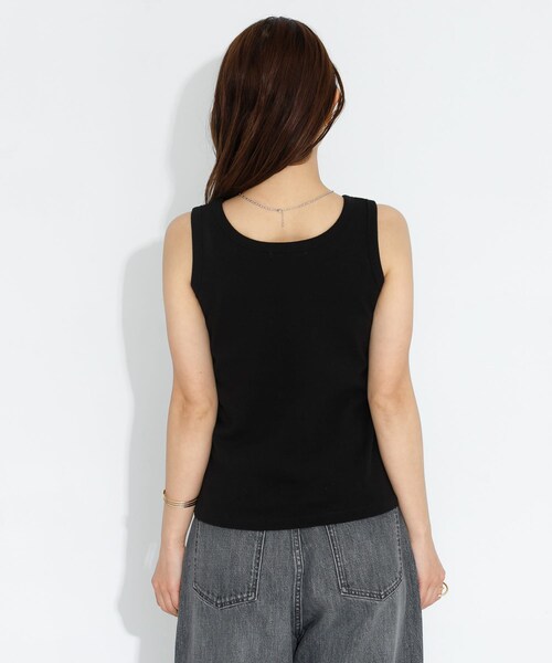 URBAN RESEARCH Sonny Label（アーバンリサーチサニーレーベル）の「フライス/ジャガードタンクトップ（タンクトップ・レディース・JQグレー/オフ/ブラック/JQブラック/レモンベージュ・FREE）」の20枚目の写真